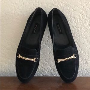 Paul Green suede black loafers 7.